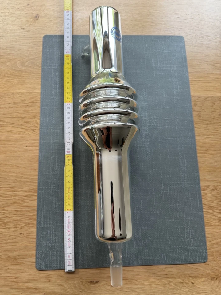 Normag Labor-Kühler / Kondensator, 45cm– Glas, versilbert, NS-Anschluss 18,8 - Bild 1 von 1