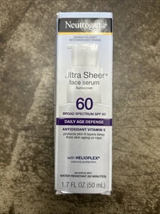 Non-Greasy & Lightweight: Neutrogena Sheer SPF 60 Moisturizing Face Serum SKU68 - Picture 1 of 2
