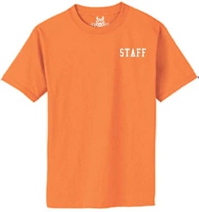 NUEVA CON ETIQUETAS CAMISETA DE GUARDIA FIESTA DE EVENTOS ""STAFF"" PARA HOMBRE IMPRESA TODOS LOS COLORES Y TALLAS - Imagen 1 de 9