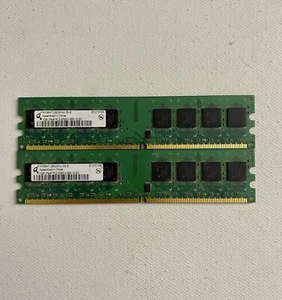 Inifineon 2GB (2 x 1GB) PC2-5300 (DDR2-667) DIMM Desktop Memory - Picture 1 of 1
