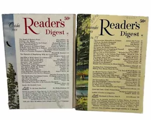 2 Vintage Reader’s Digest September October 1968 Magazines - Picture 1 of 8