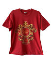VINTAGE Elton John Shirt Men L Red Gianni Versace Style 1992 Indie Pop Rock Y2K