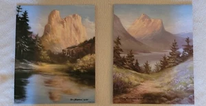 2 impresiones Lake View de Dino Massaroni 1990 - NO enmarcadas 10" X 8" - Buen estado - Imagen 1 de 8