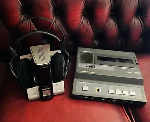 SONY DP IF3000 Headphones & Olympus Pearlcorder T2020 Microcassette Transcriber - Picture 1 of 12