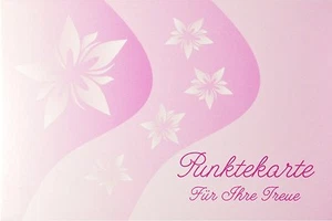 50 Bonuskarten Punktekarte Treuekarten in Rosa - Bild 1 von 2