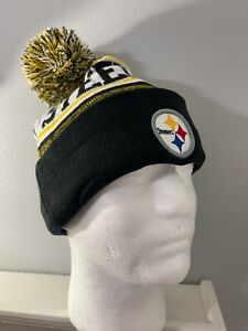 Winter Beanie Hat Pittsburgh Steelers New Era Knit On Field Sideline Cap USA.
