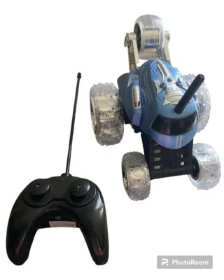 SHARPER IMAGE THUNDER TUMBLER RC TOY CAR, REMOTE CONTROL, BLUE *NO BOX - Image 1 of 4