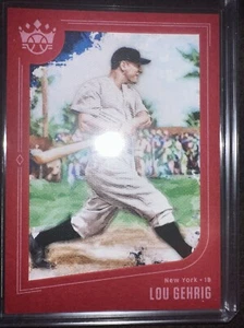 2019 Diamond Kings Red Frame #16 Lou Gehrig - NM - Picture 1 of 2