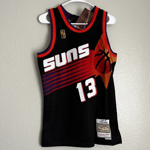 NEW Mitchell & Ness NBA Phoenix Suns Steve Nash AUTHENTIC Swingman Jersey Sz S Cover
