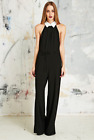 Reformed Women's Black Kat Jumpsuit with Shirt Collar Size S New BNWT