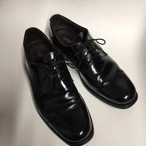 Johnston and Murphy Größe 10 schwarze Anzugschuhe Schnürschuhe ""Flaw"" Atchinson Kappe - Bild 1 von 12