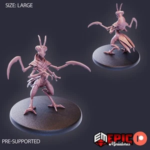 Mantis Folk A | Epic Miniatures | RPG D&D Pathfinder Wargaming | 25-28 mm - Imagen 1 de 1