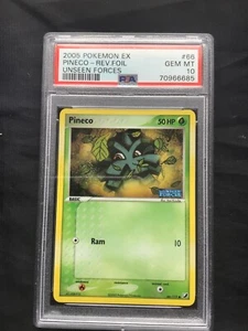 Pokemon Cards: EX Unseen Forces Reverse Holo: Pineco 66/115 PSA 10 - Picture 1 of 6