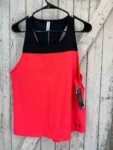 Under Armour Youth Girls Pink Tank Top Size YXL Heat Gear New - Picture 1 of 5