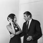 Barbara Steele & Antoine Roblot set film Les Baisers August 26 1963 Old Photo 2