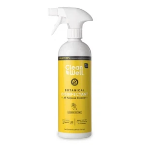 CleanWell Botanical Disinfectant All Purpose Cleaner-Lemon Scent-24 oz - Picture 1 of 4