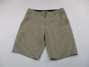 Da Hui Shorts Mens 32 Brown Solid Performance Chino Stretch - Picture 1 of 9