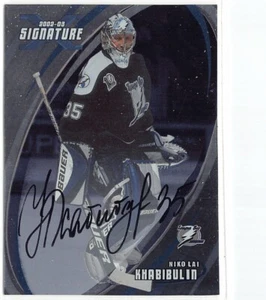 2002-03 BAP Signature Series Autographs #118 Nikolai Khabibulin SP - Picture 1 of 2