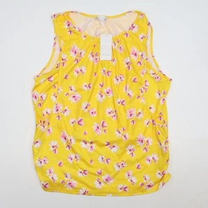 NEW Ekouaer Tank Top Size XXL, Yellow Floral - Picture 1 of 6