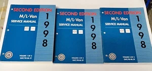 1998 Chevrolet GMC M/L Van Service Manual Complete 3 Volume Set Second Edition - Picture 1 of 9