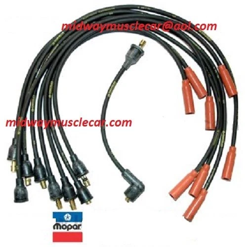 340 six-pac Dodge Challenger Plymouth Barracuda 1-Q-70 dated spark plug wires - Image 1 of 1