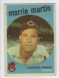 1959 Topps #38 Morrie Martin Cleveland Indians Pitcher Off-Condition BB Card - Picture 1 of 2