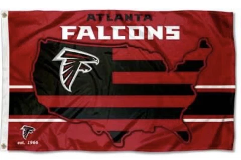 Atlanta Falcons USA Flag 3x5 Cover