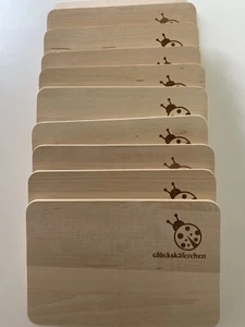 10x Frühstücksbrettchen Holz Holzbrettchen Holzbrett Frühstücksbrett Brett - Bild 1 von 2