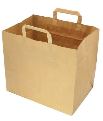 25x Bio-Kompostbeutel Kraftpapier, Papiertragetaschen 20 Liter, 28 x 32 x 22 cm - Bild 1 von 3