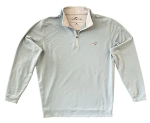 GenTeal Venture Performance Quarter Zip Pullover Mens Medium Wicking Golf Tennis - Picture 1 of 14