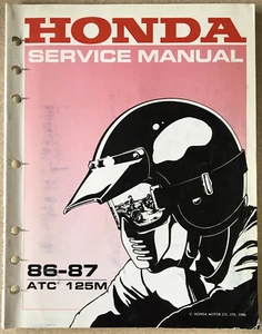 Honda Service Manual 1986-1987 ATC125M PN 61HB601 - Bild 1 von 2