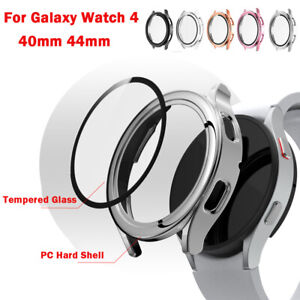 For Samsung Galaxy Watch 4 40mm /44mm Screen Protector Plating Case Full Cover
