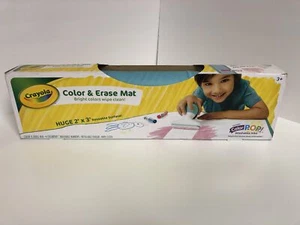 Alfombra de color y borrado Crayola colores brillantes tintas lavables limpias reutilizables 2'x3' - Imagen 1 de 8