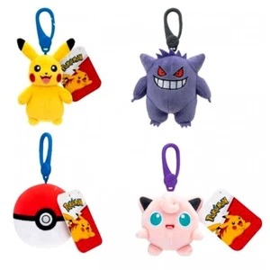 Pokemon 3.5" Bag Clip Plush - Pokeball - Foto 1 di 1