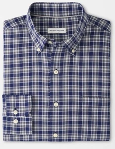 Peter Millar Mens Haight Cotton Sport Shirt Button Down Long Sleeve Sz XXL NWT - Picture 1 of 6