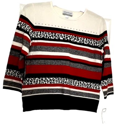 SUÉTER ALFRED DUNNER DAMAS MULTICOLOR GEOMÉTRICO ANIMAL PRM Foto 1 de 3