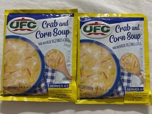 2er Pack UFC Krabben- und Maissuppe Hergestellt mit echtem Gemüse & Gewürzen Serviert 4-5 60g - Bild 1 von 2
