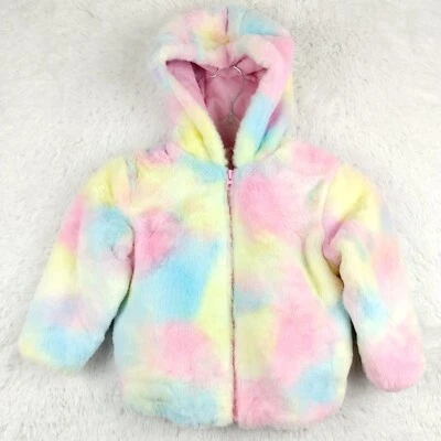 Chaqueta Tucker + Tate Niñas Tie Dye Sudadera con Capucha Cremallera Rosa Azul Gasa Talla 2 Nueva Foto 1 de 4
