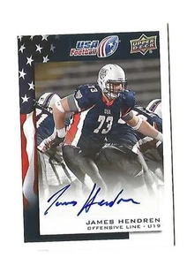 2014 USA Football James Hendren rc auto autograph, Boston College, #29 - Picture 1 of 1