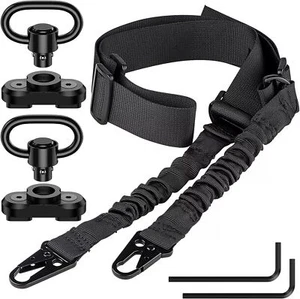 2 Point Sling QD Swivel Rifle Tactical Gun Sling Strap M-LOK MLOK Swivel Mount - Picture 1 of 14