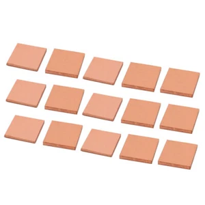 15 Stücke 15mmx15mmx2mm Notebook Laptop GPU CPU Kühlkörper Kupfer Scheibe - Bild 1 von 2