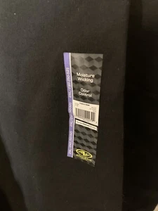New Athletic Works Mens Sz 2XL Charcoal Black Long Sleeve Fleece Crew Sweatshirt - Picture 1 of 6
