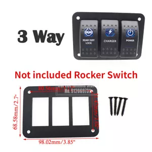 Aluminum 3 Gang Carling ARB Rocker Switch Dash Mount Holder Housing Panel - Picture 1 of 4
