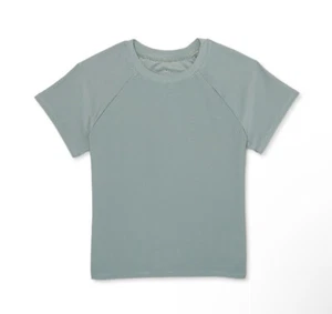 Wonder Nation Girl's Short Sleeve Rashguard Swim Top, Size L ( 10-12 ) Plus - Picture 1 of 4