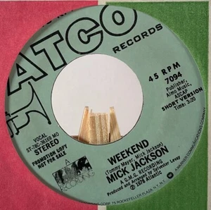 MILT JACKSON 45 RPM WEEKEND STEREO PROMO—M- - Picture 1 of 4