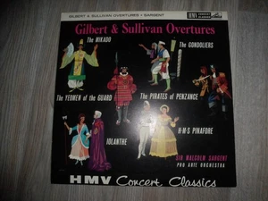 SXLP20003 Sir Malcolm Sargent Gilbert and Sullivan Overtures LP vinyl UK Hmv - Picture 1 of 2