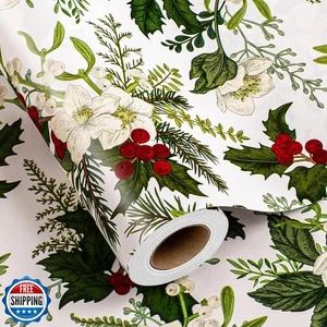 Merture Christmas Wrapping Paper Roll - Mini Roll - 17 In X 32.8 Ft (46.5 sq. - Picture 1 of 5
