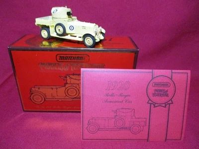 1:43 1920 Rolls Royce Armoured Car Army Military Matchbox Models of Yesteryear - Image 1 of 4