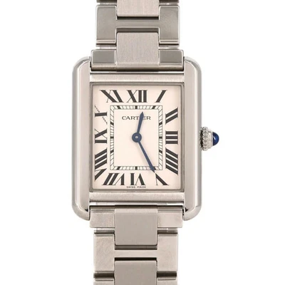 Reloj Pulsera CARTIER Tank Solo SM W5200013 Acero Inoxidable Plata Cuarzo Damas Foto 1 de 4