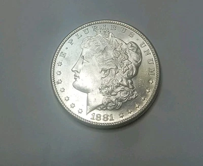 1881 S Morgan Silver Dollar Bu Blast White Prooflike No Reserve! Free S&H - Image 1 of 4